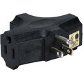 Qvs QVS PA-3P Black 3-Outlet 3-Prong AC Plug PA-3P